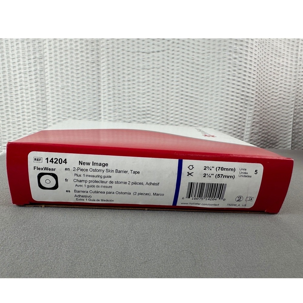 Hollister 14604 2-Piece Ostomy Barrier, Tape, 2 1/4-2 3/4", 5/BX - Picture 1 of 3